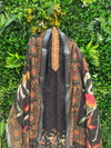 Pakistani Print Modal Cotton Suit with Intricate Mirror Work