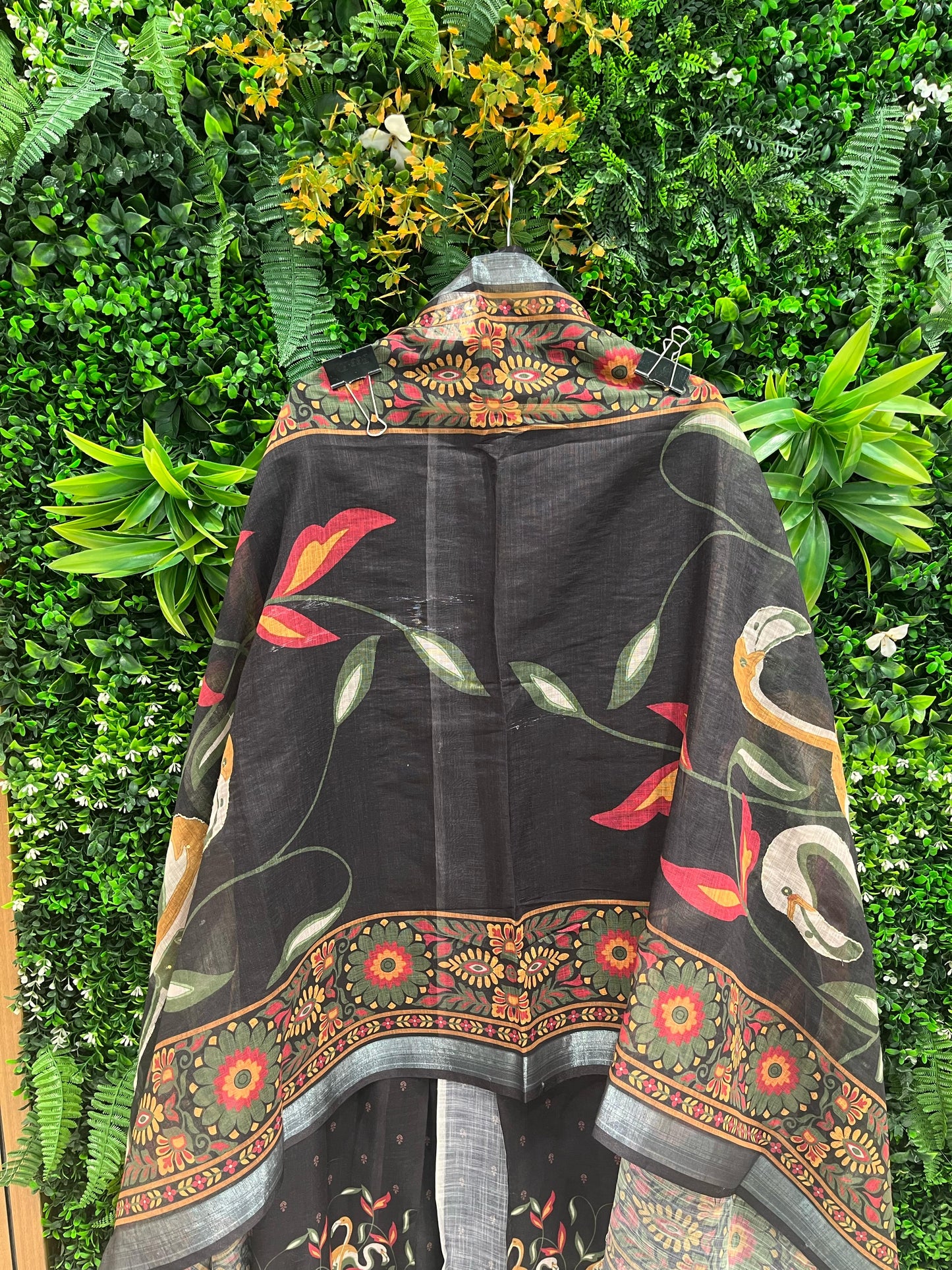 Pakistani Print Modal Cotton Suit with Intricate Mirror Work