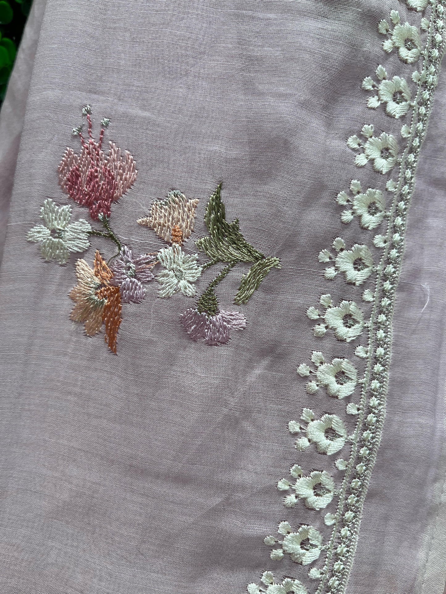Elevate your ethnic wardrobe with this exquisite unstitched suit
