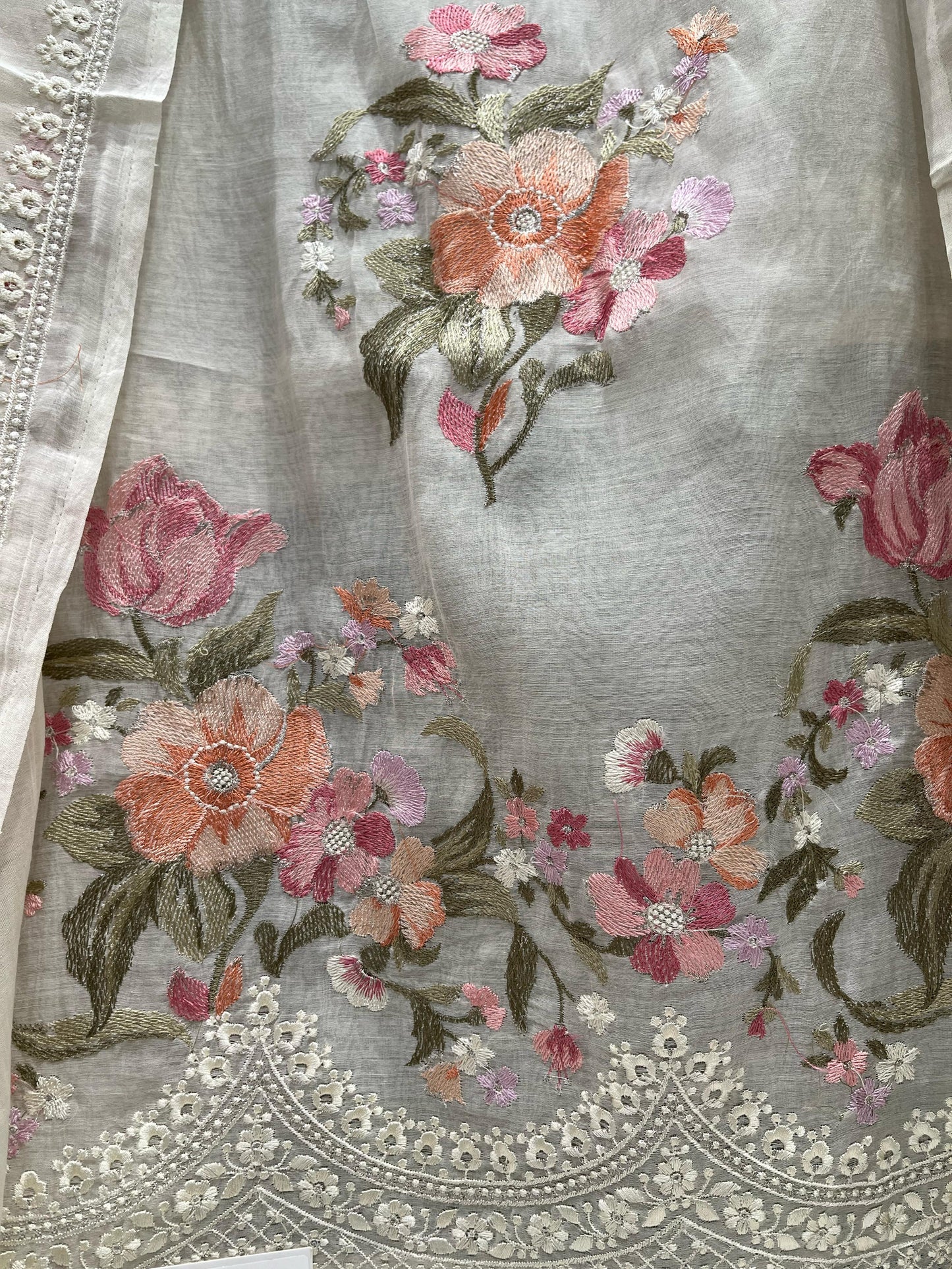 Elevate your ethnic wardrobe with this exquisite unstitched suit