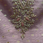 Banarasi silk fabric embellished with intricate handwork