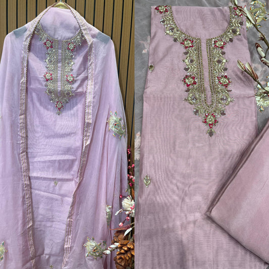 Elegance with this luxurious unstitched suit fabric set