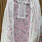 Discover timeless elegance with this unstitched Chikankari