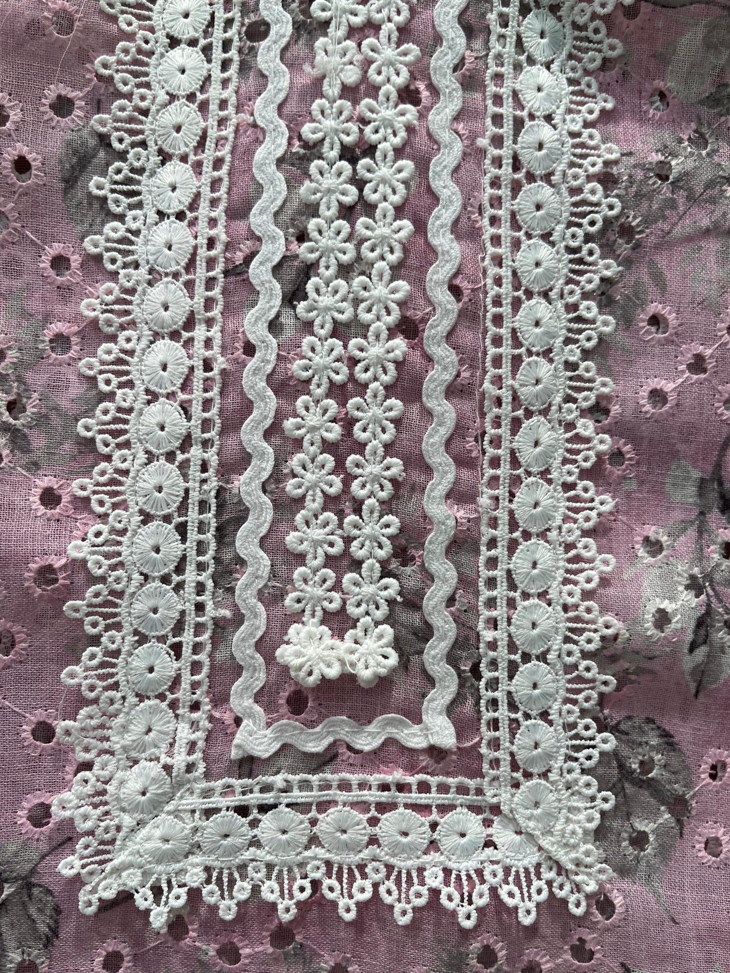 Discover timeless elegance with this unstitched Chikankari