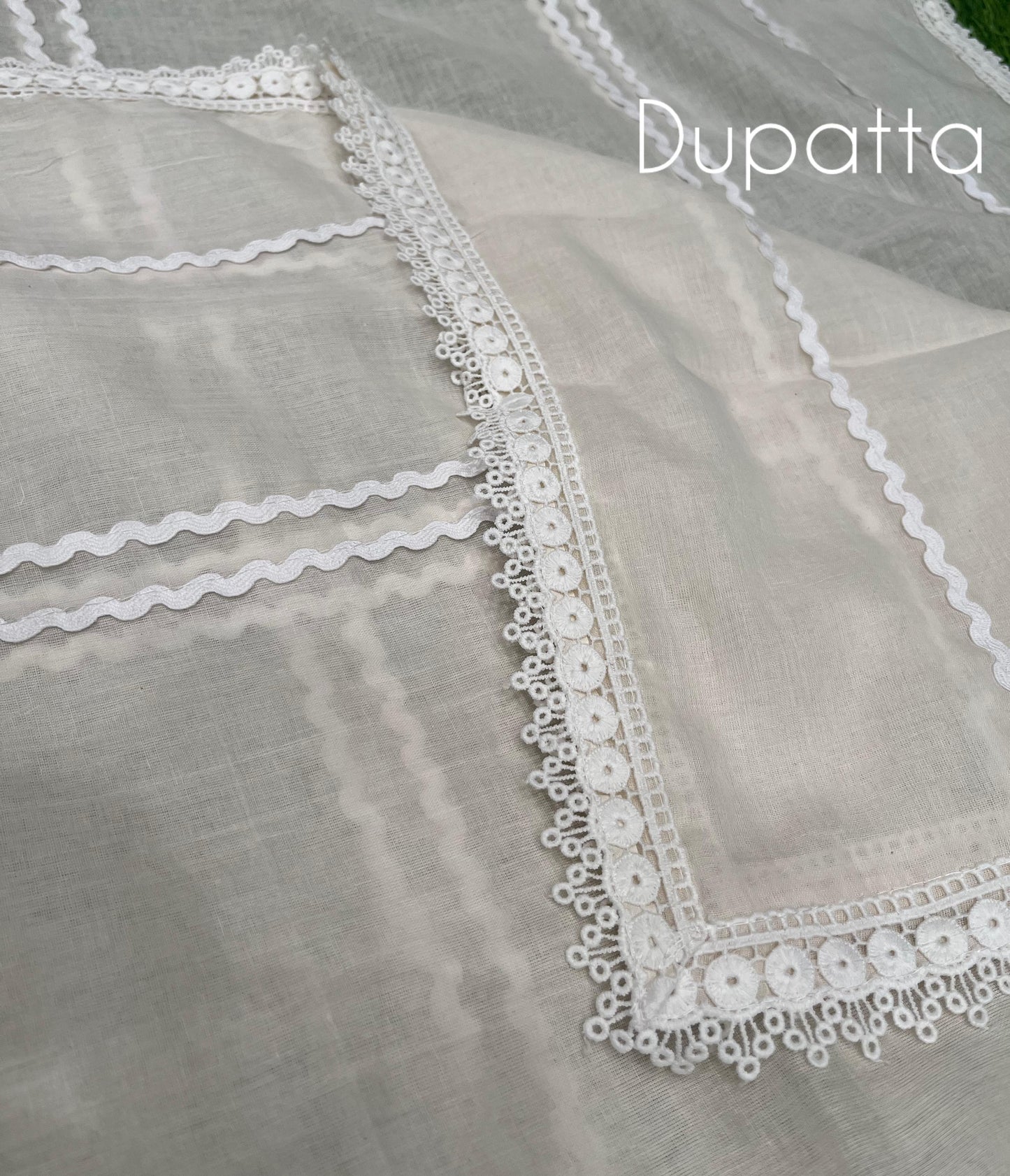 Discover timeless elegance with this unstitched Chikankari