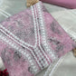 Discover timeless elegance with this unstitched Chikankari