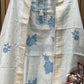 Ethnic collection with this unstitched linen shimmer suit set