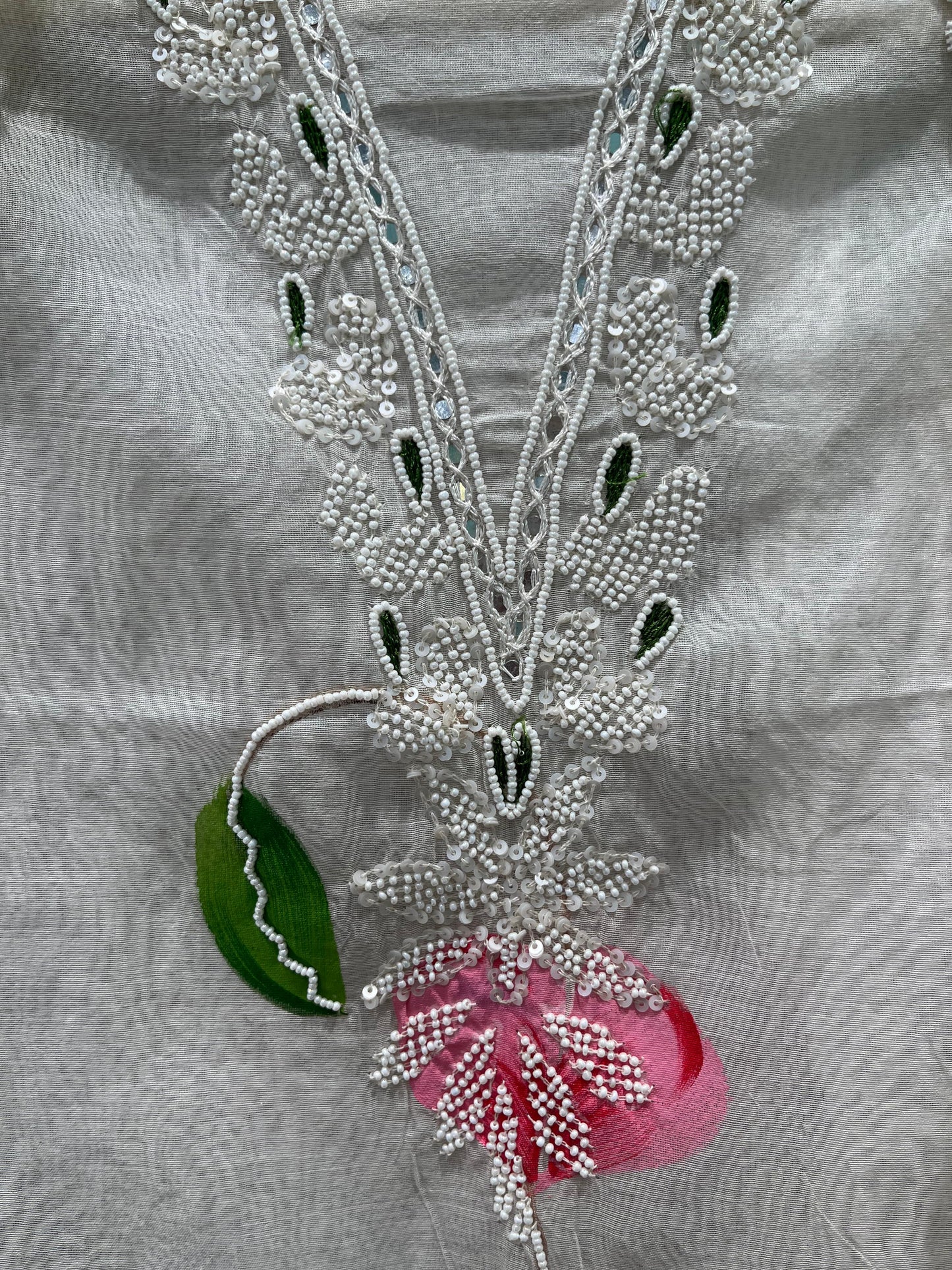 Embrace effortless elegance with this unstitched Maheshwari cotton