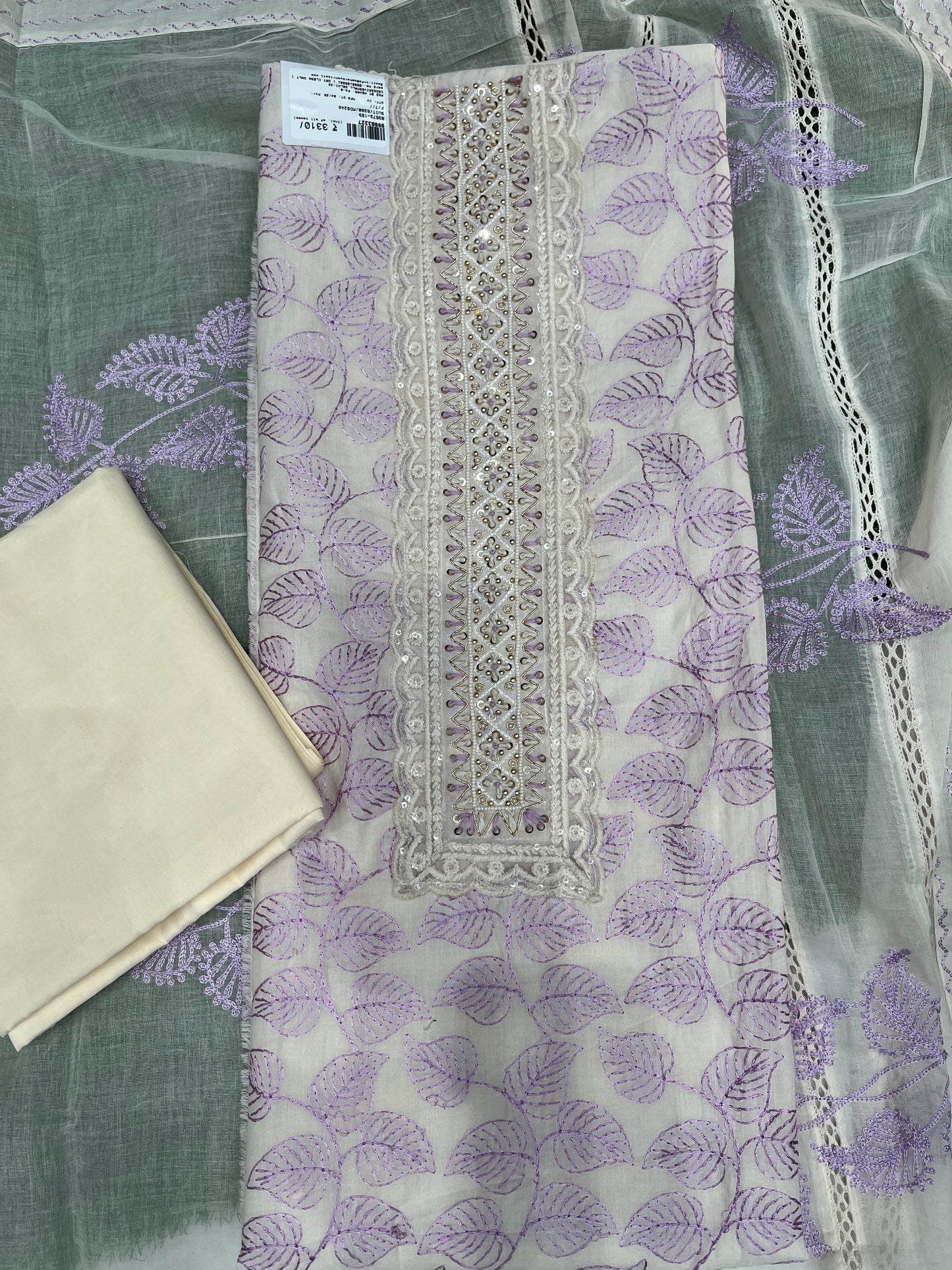 Enhance your ethnic collection with this elegant unstitched