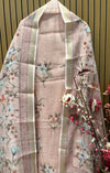 Elegance to your wardrobe with this unstitched linen shimmer suit