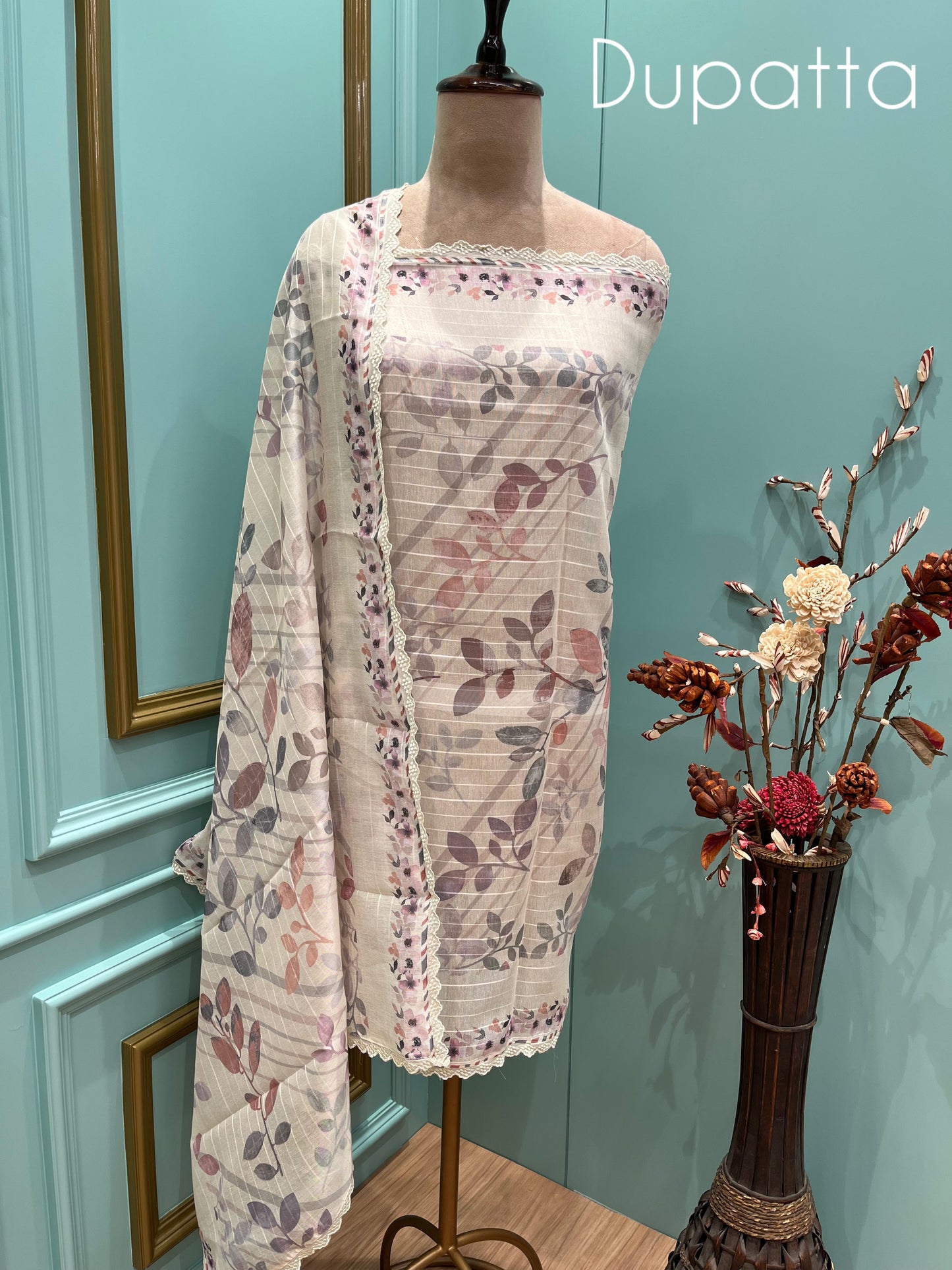 Timeless elegance with our unstitched linen cotton suit