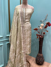 Elegance with our unstitched muslin cotton suit