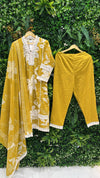 Stay effortlessly stylish with this beautifully stitched cotton suit set