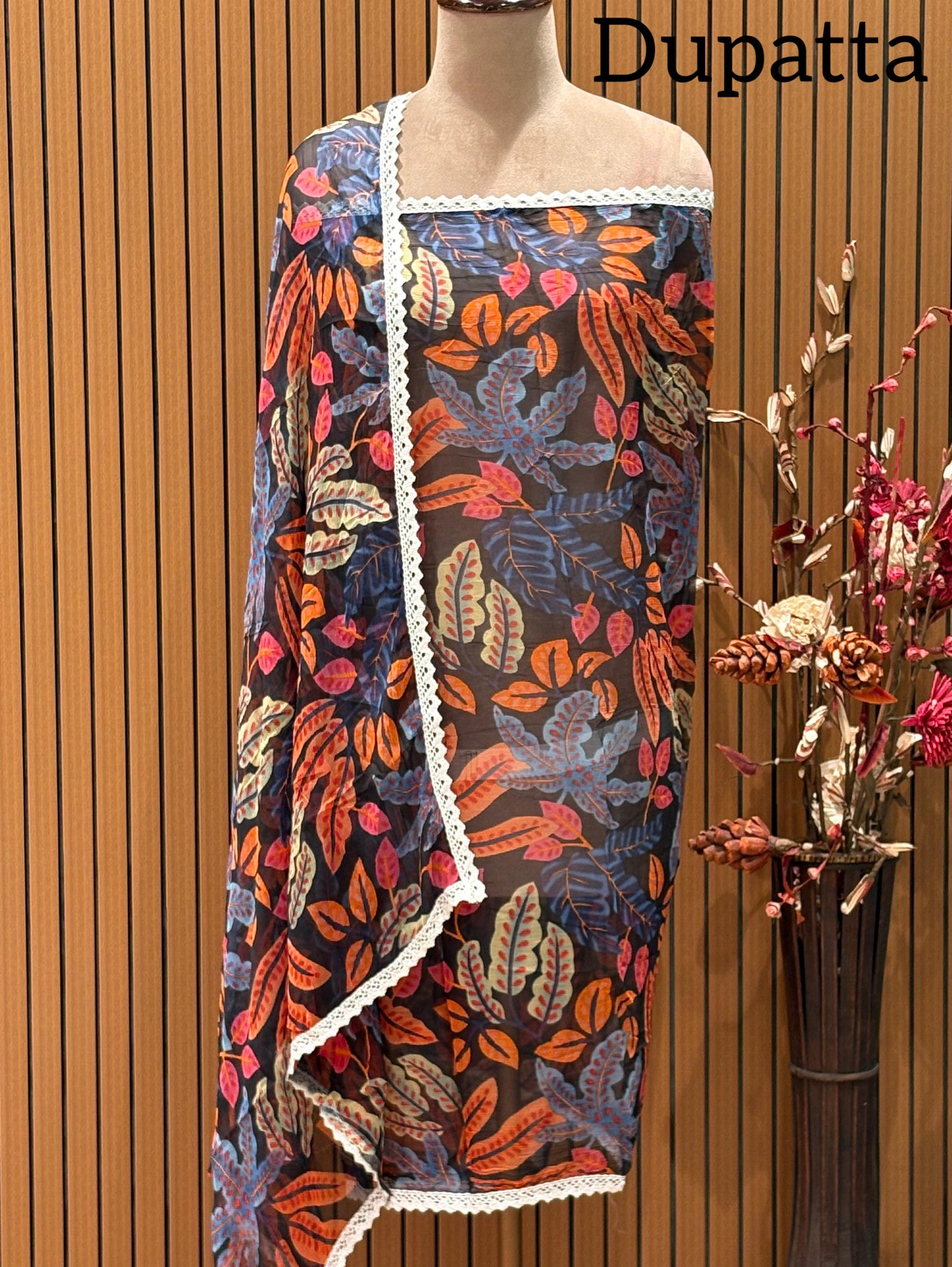 Step into elegance with our unstitched pure cotton suit