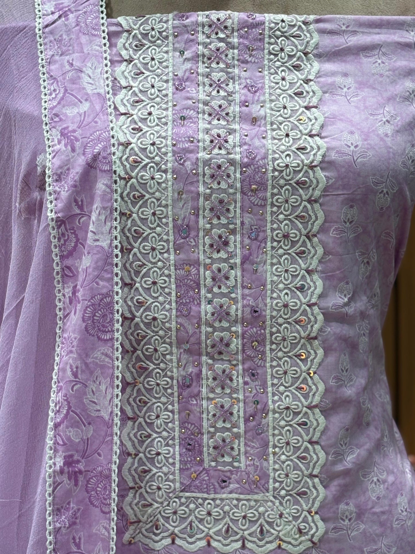 Refresh your wardrobe with our unstitched pure cotton suit