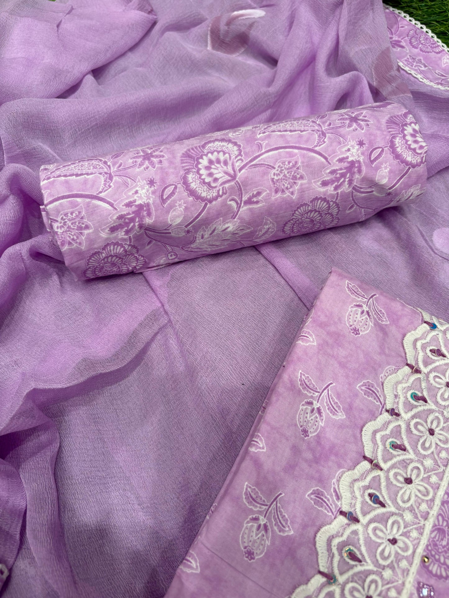 Refresh your wardrobe with our unstitched pure cotton suit
