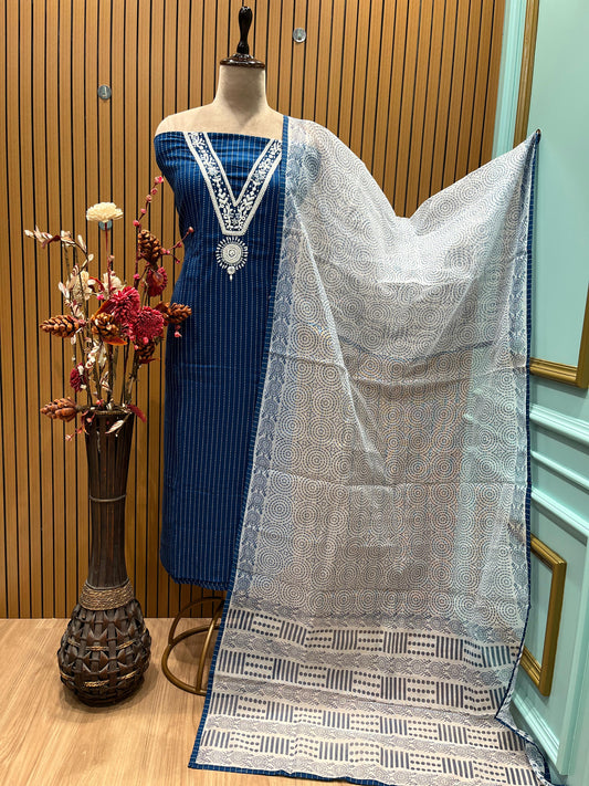 Beautifully embellished with a blend of Kanda work