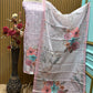 Graceful note print with subtle weaving patterns