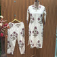 Breathe elegance in every step with our floral block print