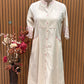 Stylish, and breathable in our off-white cotton kurta