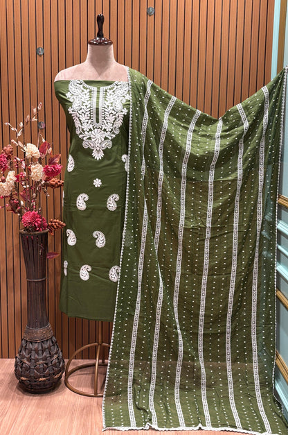 Discover elegance in our unstitched cotton suit set