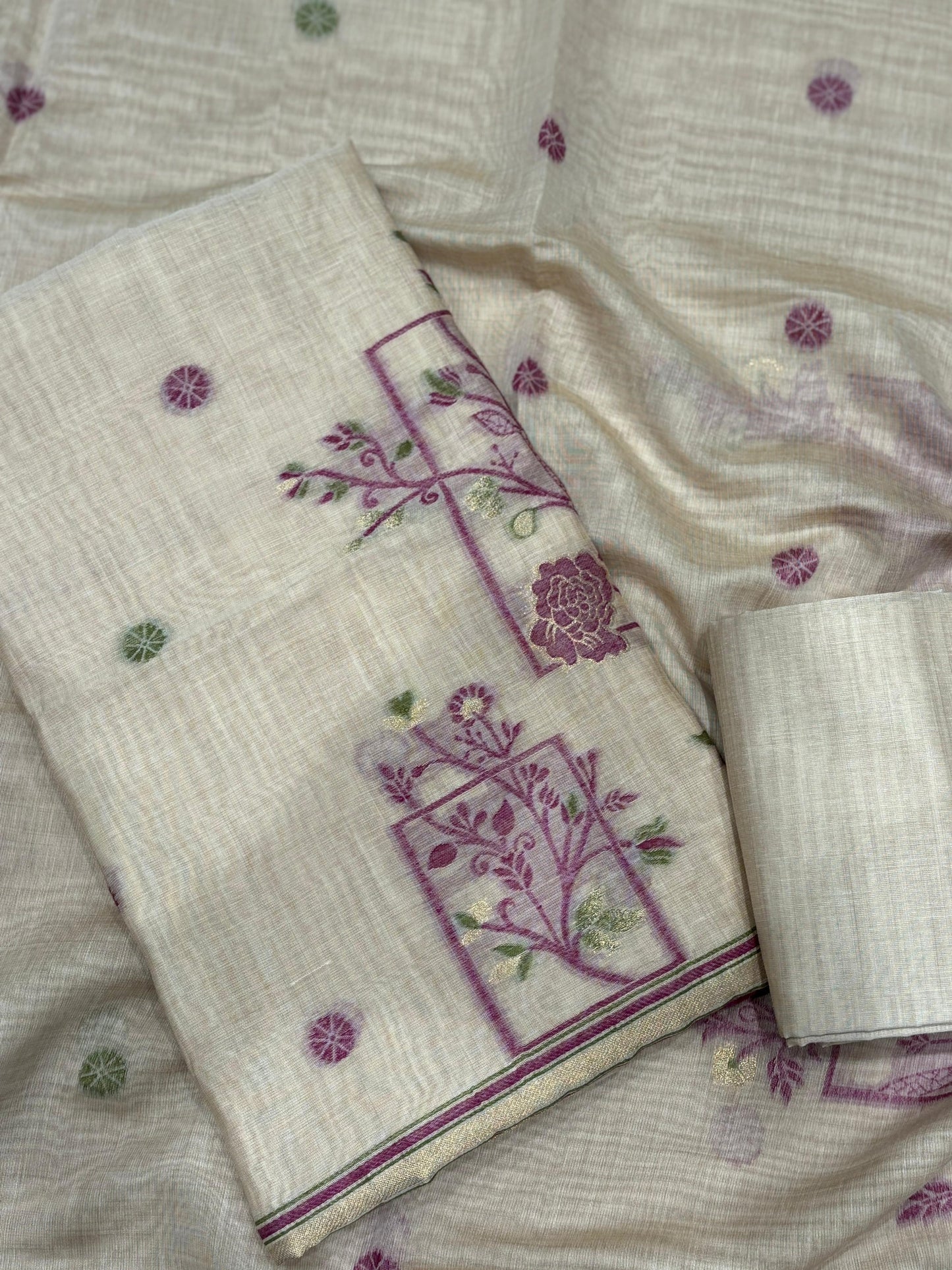 Experience timeless elegance with our unstitched suit fabric