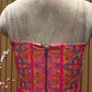 Corset Blouse with Fuchsia Lycra draped Saree