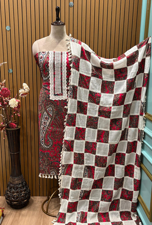 Top Fabric: Pure Cotton with Intricate Sequence Work