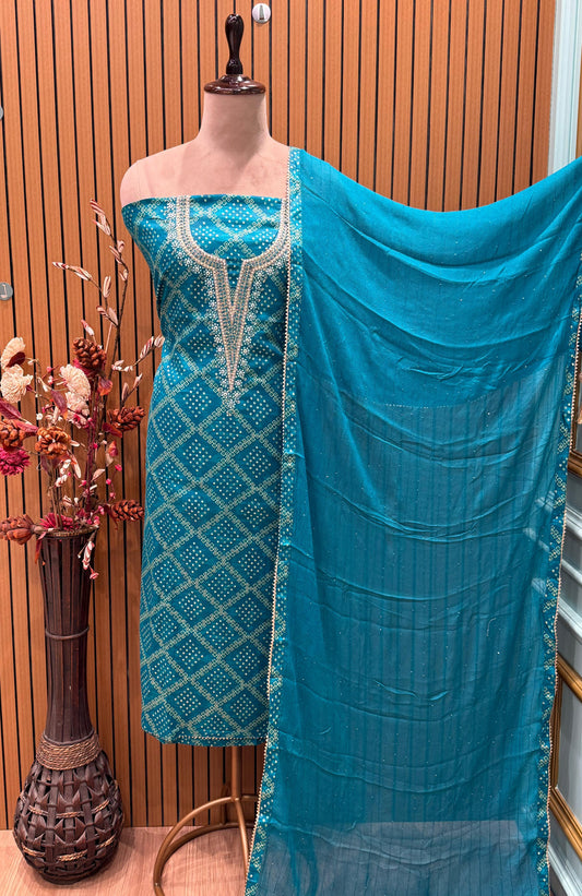 Discover timeless elegance with our unstitched suit fabric