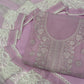 Unstitched Kota Doriya Suit Set with Corsica Lace Work