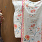 Unstitched Muslin Cotton Suit Set with Pearl & Sequence Work