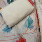 Unstitched Muslin Cotton Suit Set with Pearl & Sequence Work