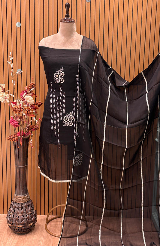 Graceful Unstitched Organza Suit Set