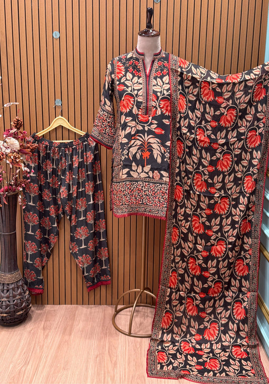 Step into effortless elegance with our stunning Kurti and Salwar