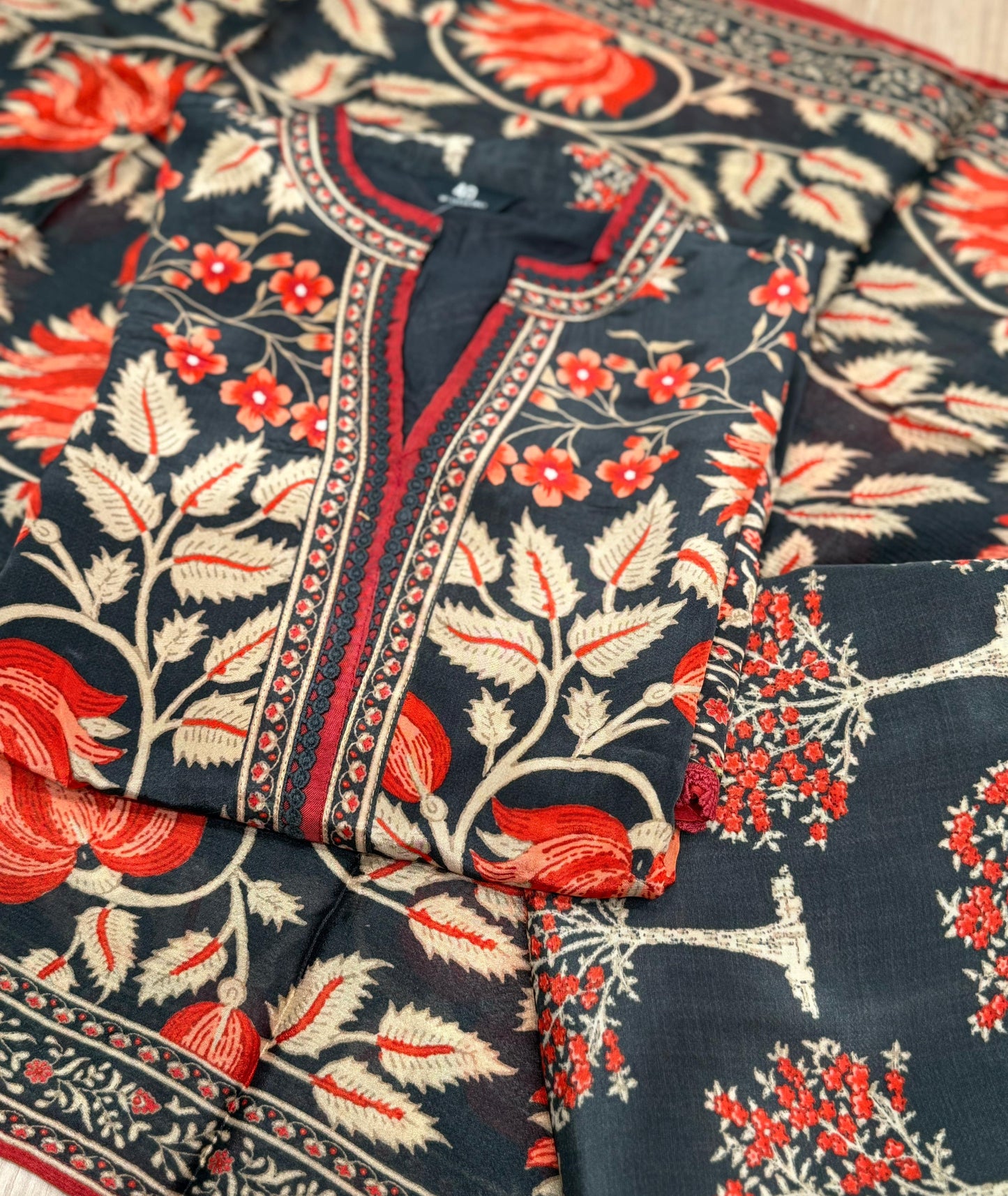 Step into effortless elegance with our stunning Kurti and Salwar