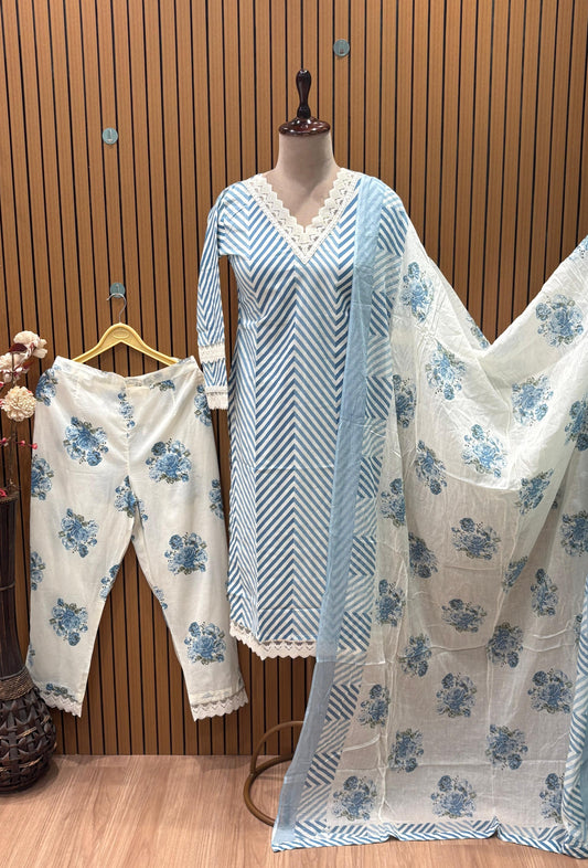 Elevate your ethnic look with our cotton kurti set