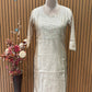 Graceful mul chanderi  suit set featuring intricate mirror