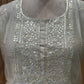 Graceful mul chanderi  suit set featuring intricate mirror