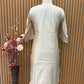 Graceful mul chanderi  suit set featuring intricate mirror