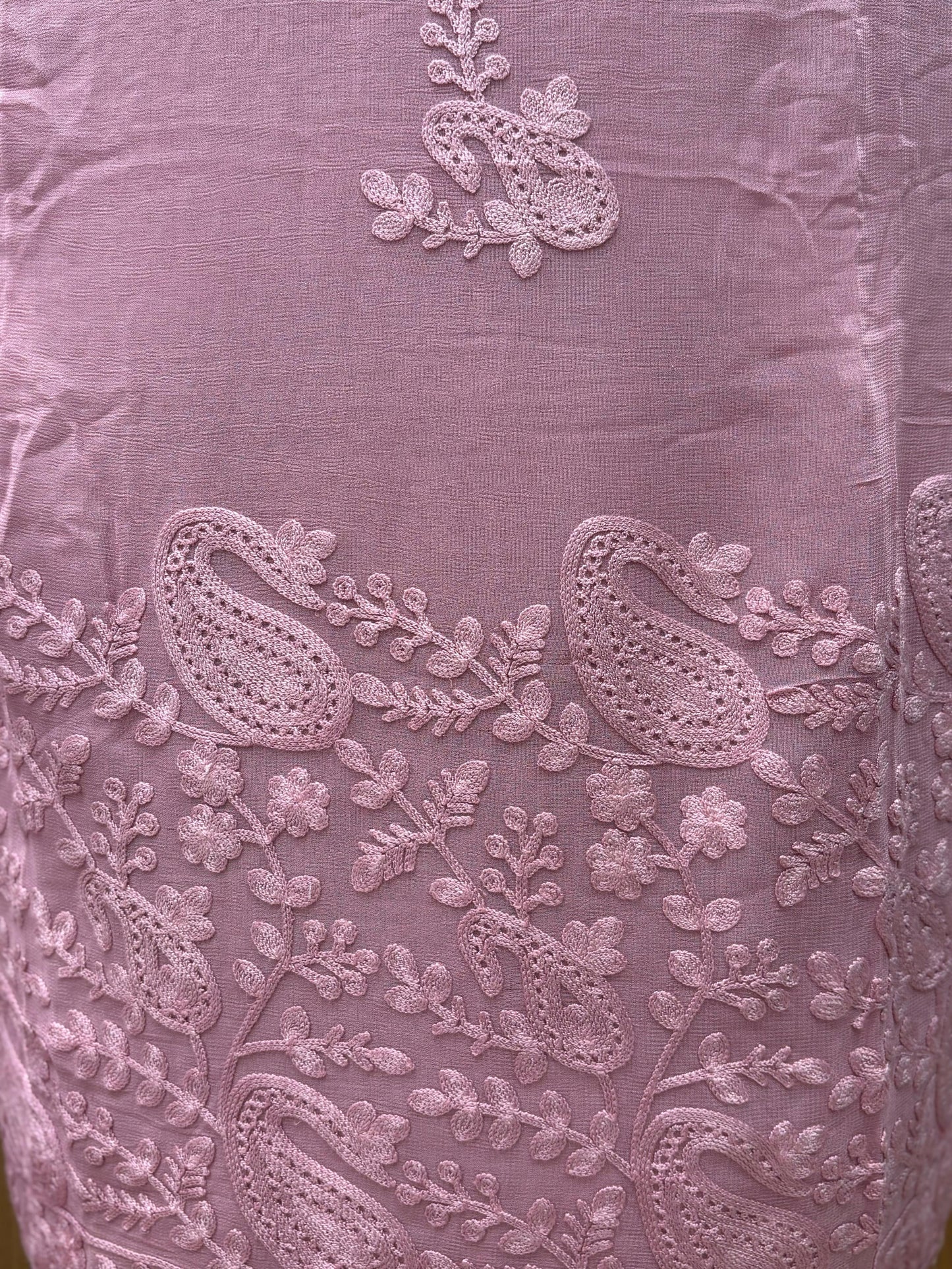 Step into timeless elegance with our unstitched Georgette suit