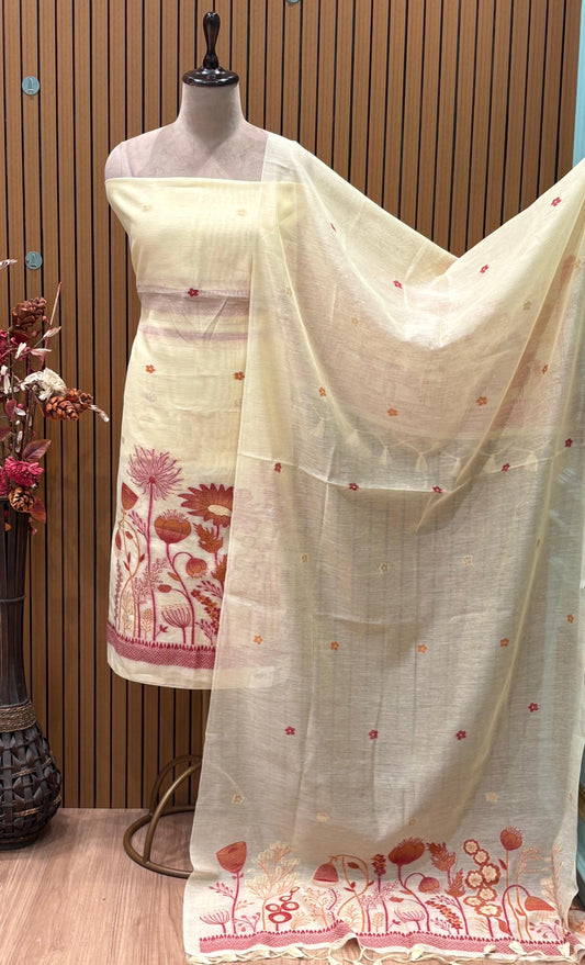 Elevate your ethnic wardrobe with our unstitched suit set