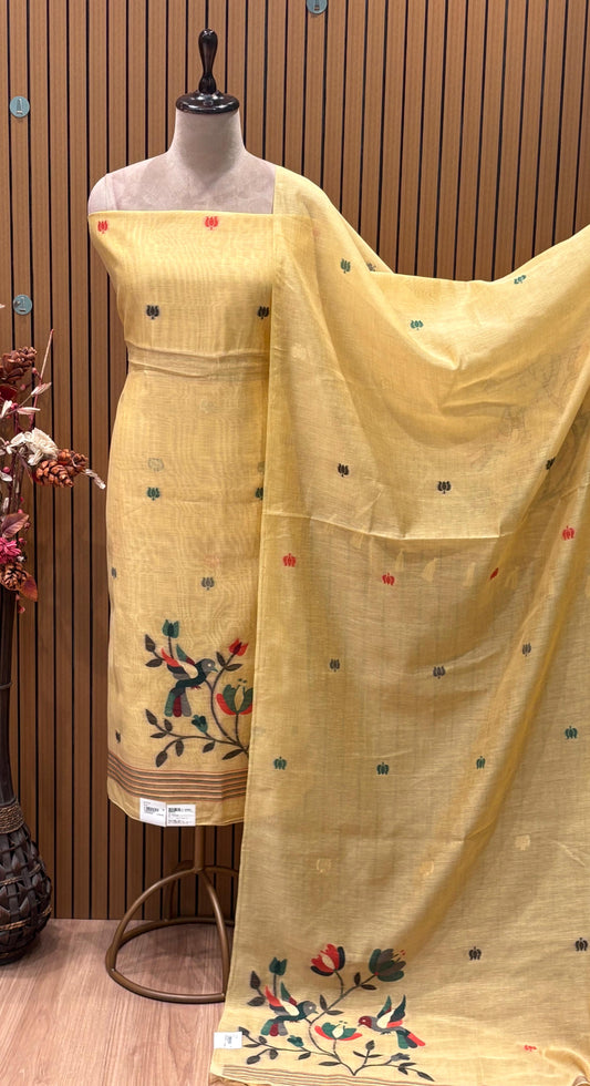 Discover timeless elegance with our unstitched suit set crafted from premium organic cotton