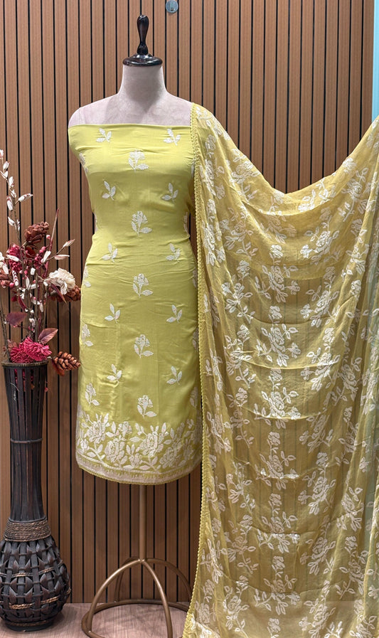 Grace your wardrobe with our luxurious unstitched suit