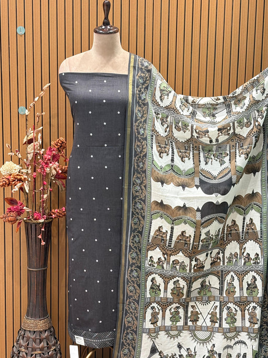 Experience traditional craftsmanship with our unstitched suit set