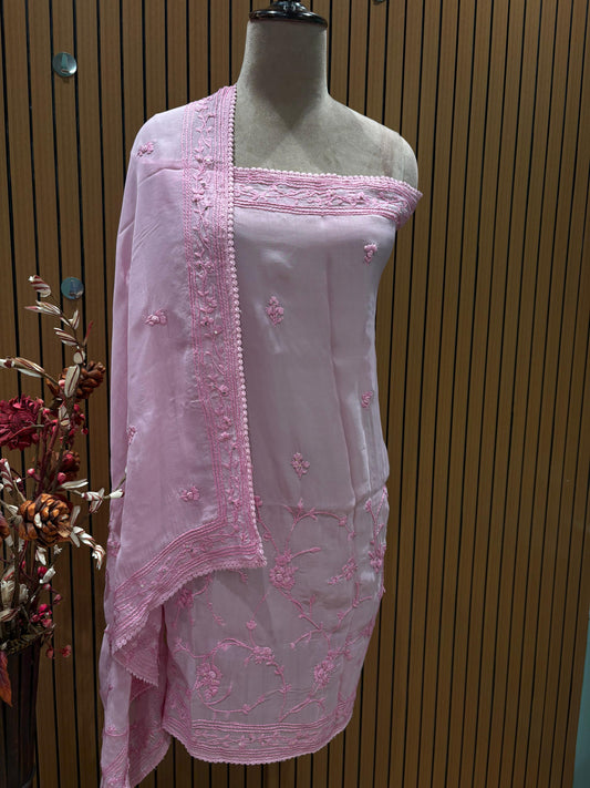 Grace your wardrobe with this elegant unstitched suit set