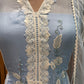 Presenting an elegant unstitched suit set, perfect for graceful day and evening wear