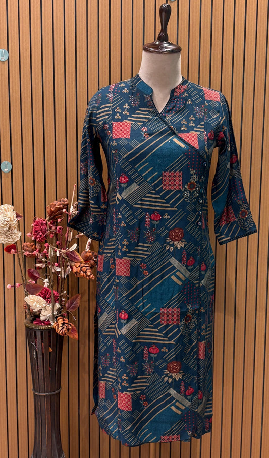 Bring comfort and style together with our elegant printed kurta set