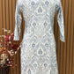 Grace your look with this soft pastel kurti  set