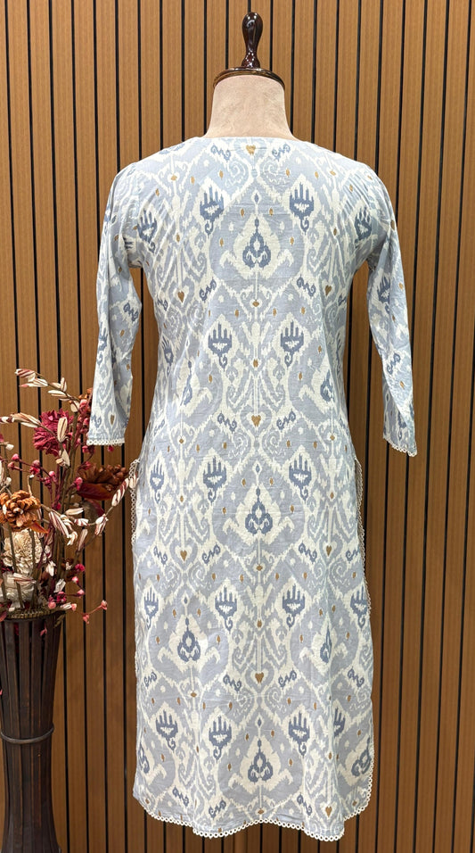 Grace your look with this soft pastel kurti  set