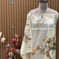 Elevate your ethnic wardrobe with this elegant unstitched suit